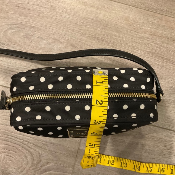 Kate Spade Crossbody Black & White Mindy Blake Avenue Diamond Dot NWOT - Picture 10 of 12